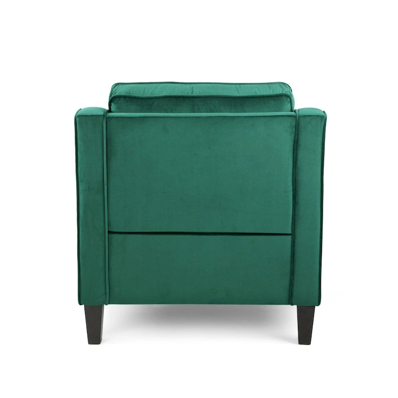 Milo Contemporary Velvet Club Chair by Christopher Knight Home - 30.75 W x 33.50 L x 33.75 H