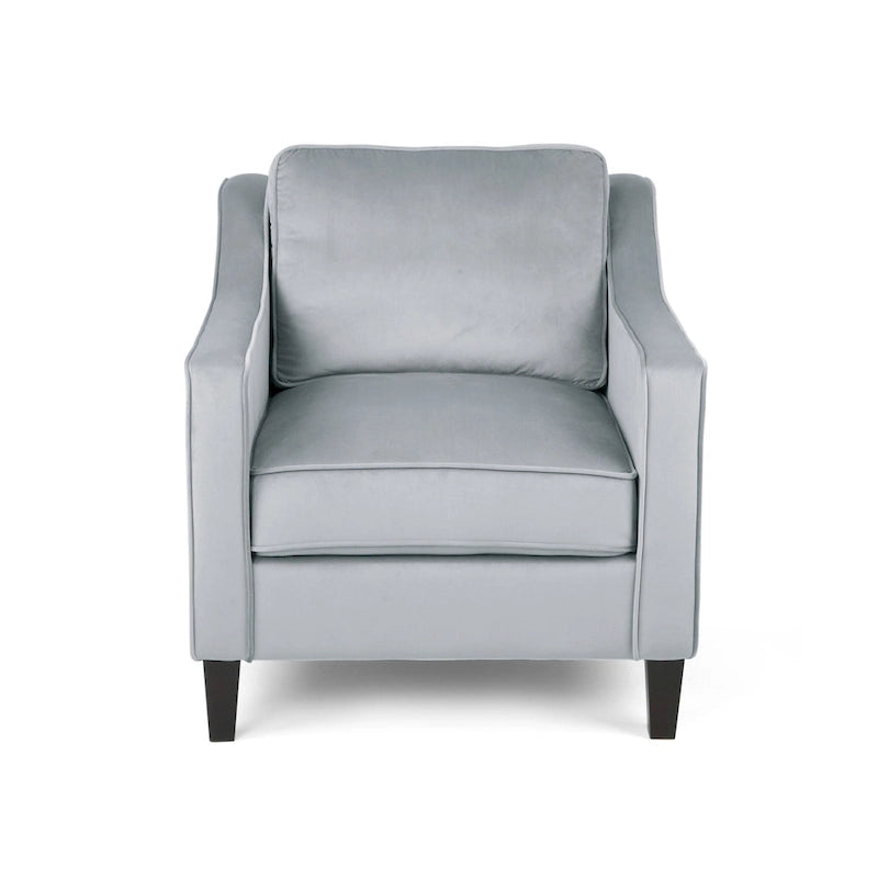 Milo Contemporary Velvet Club Chair by Christopher Knight Home - 30.75 W x 33.50 L x 33.75 H