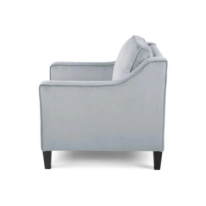 Milo Contemporary Velvet Club Chair by Christopher Knight Home - 30.75 W x 33.50 L x 33.75 H