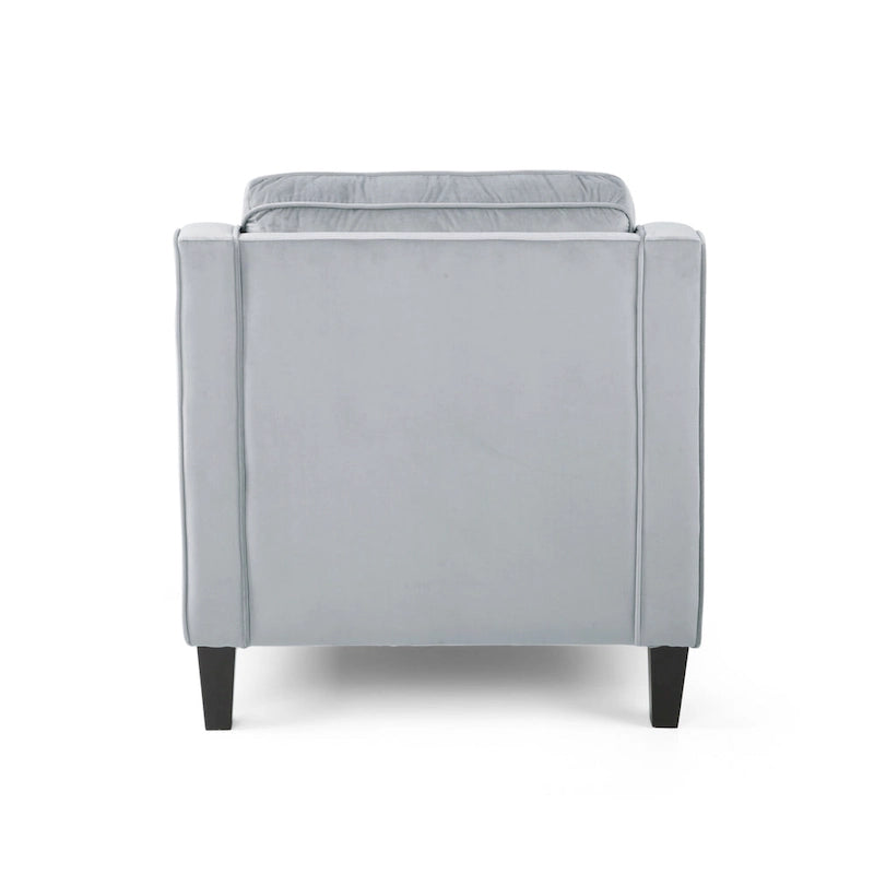 Milo Contemporary Velvet Club Chair by Christopher Knight Home - 30.75 W x 33.50 L x 33.75 H