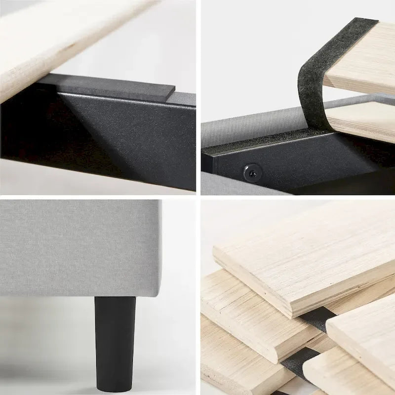 Priage by ZINUS Upholstered Platform Bed Frame