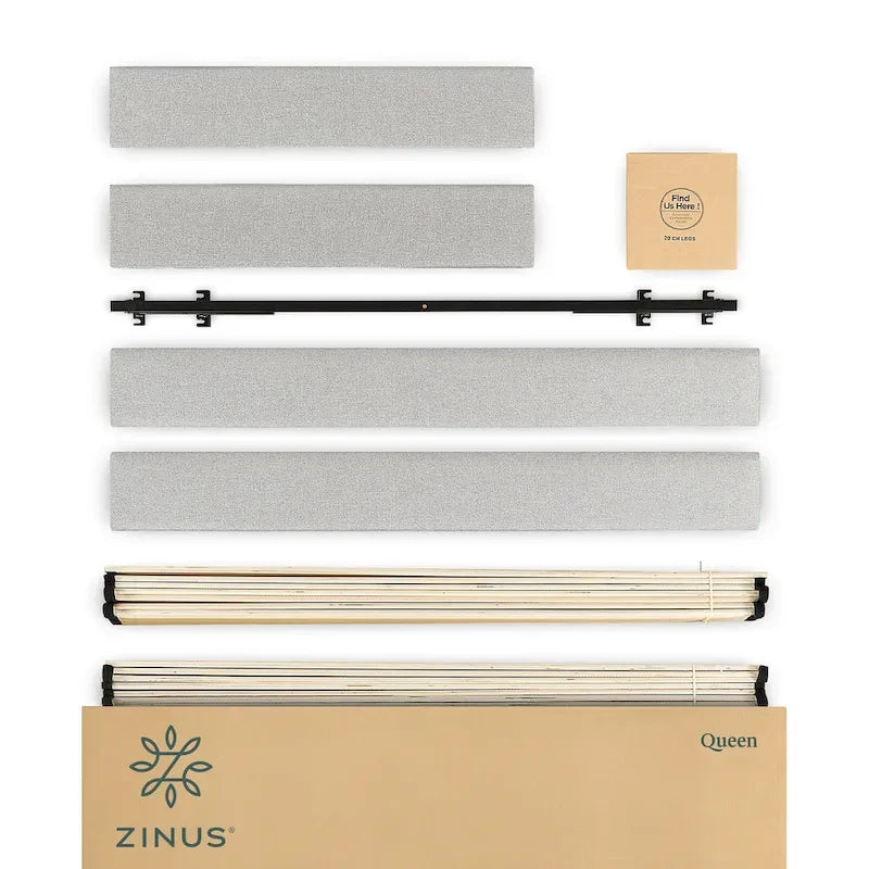 Priage by ZINUS Upholstered Platform Bed Frame