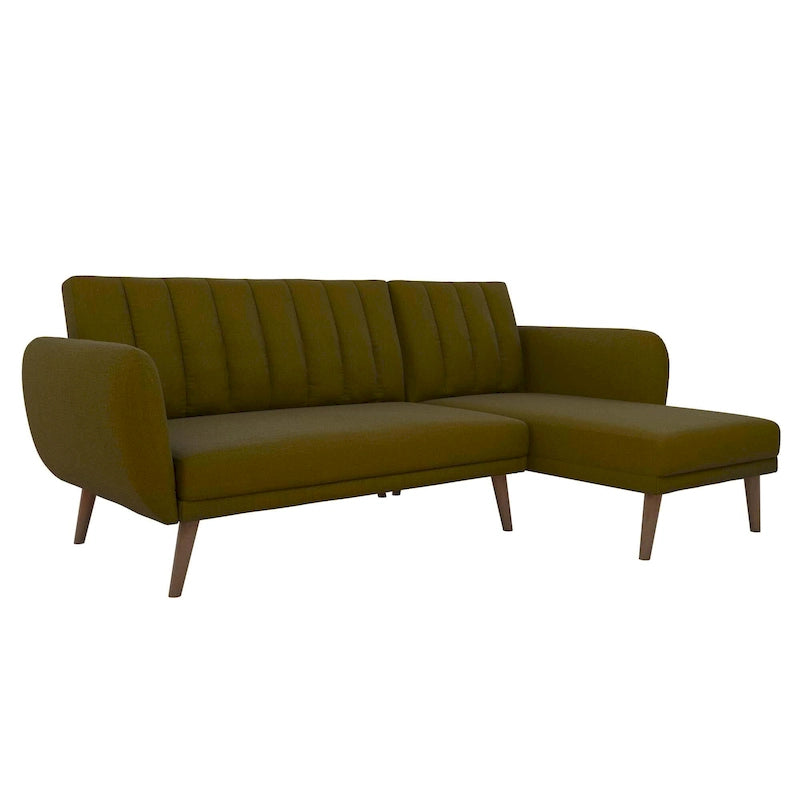 The Novogratz Brittany Sectional Futon Sofa