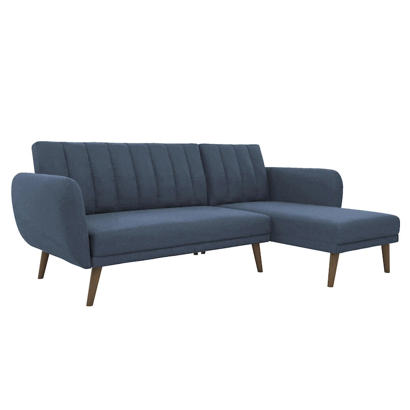 The Novogratz Brittany Sectional Futon Sofa