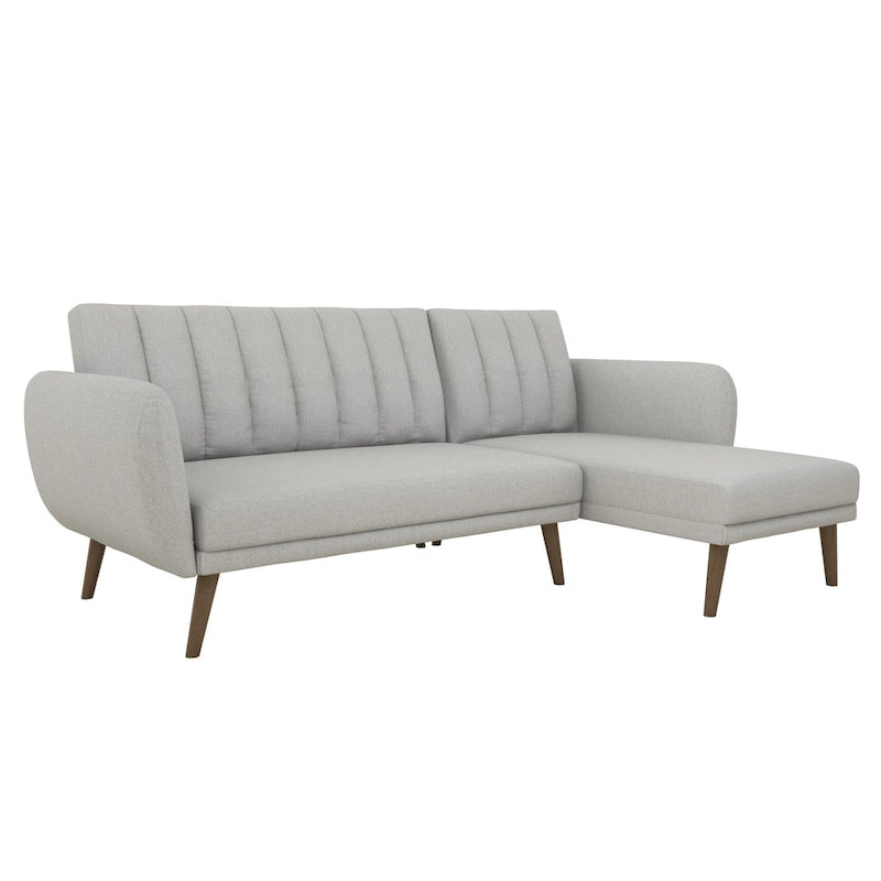 The Novogratz Brittany Sectional Futon Sofa