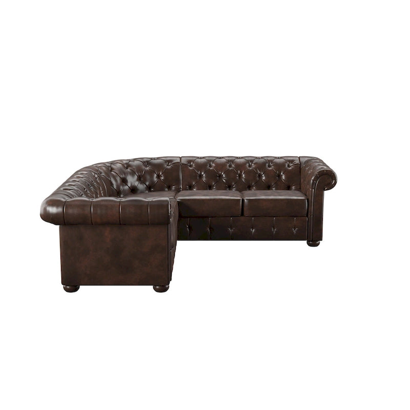 Knightsbridge Scrolled Arm Chesterfield Sectional by iNSPIRE Q Artisan