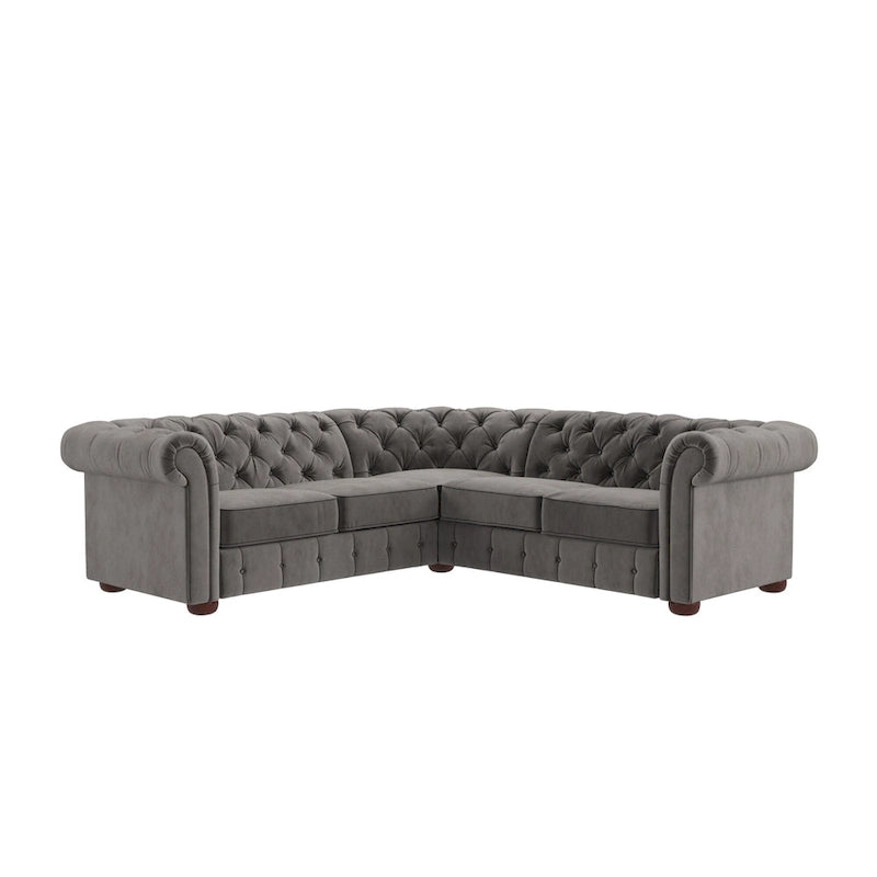 Knightsbridge Scrolled Arm Chesterfield Sectional by iNSPIRE Q Artisan