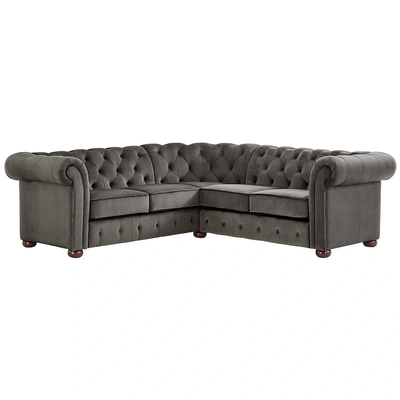 Knightsbridge Scrolled Arm Chesterfield Sectional by iNSPIRE Q Artisan