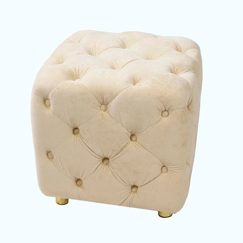 Soft Foot Stool,Dressing Makeup Chair,Upholstered Ottoman
