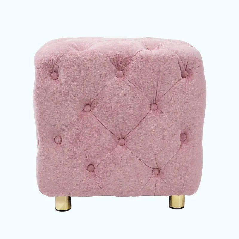 Soft Foot Stool,Dressing Makeup Chair,Upholstered Ottoman