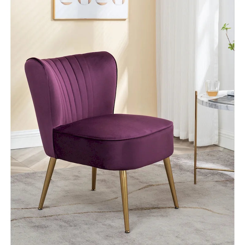 Us Pride Furniture Sauter 23.2 Wide Mid-Century Modern Microfiber Accent Chair