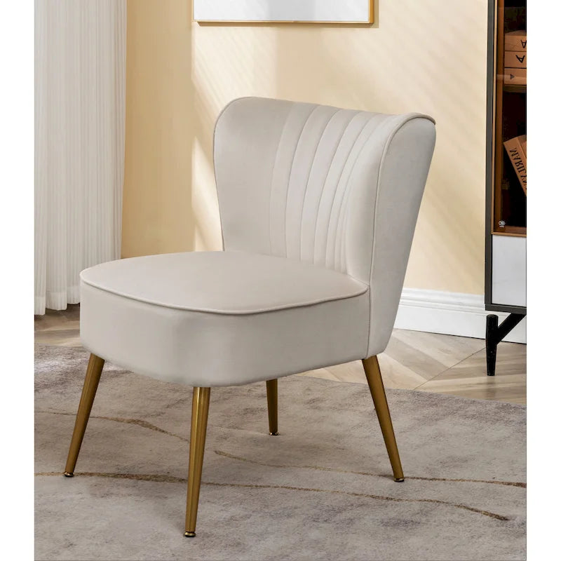 Us Pride Furniture Sauter 23.2 Wide Mid-Century Modern Microfiber Accent Chair