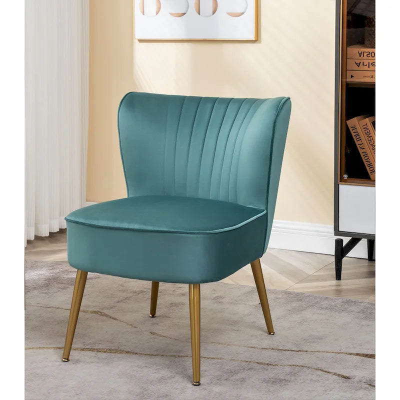 Us Pride Furniture Sauter 23.2 Wide Mid-Century Modern Microfiber Accent Chair