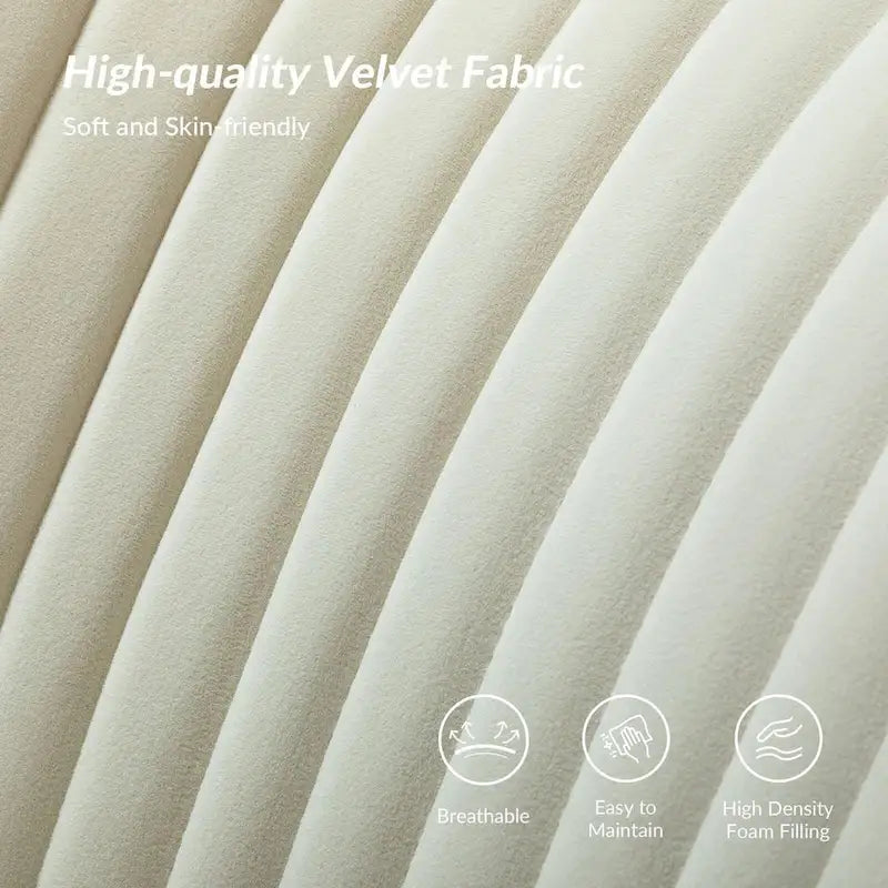 Delicia 3 Piece High-Quality Velvet Fabric Living Room Set with Sturdy Legs by HULALA HOME