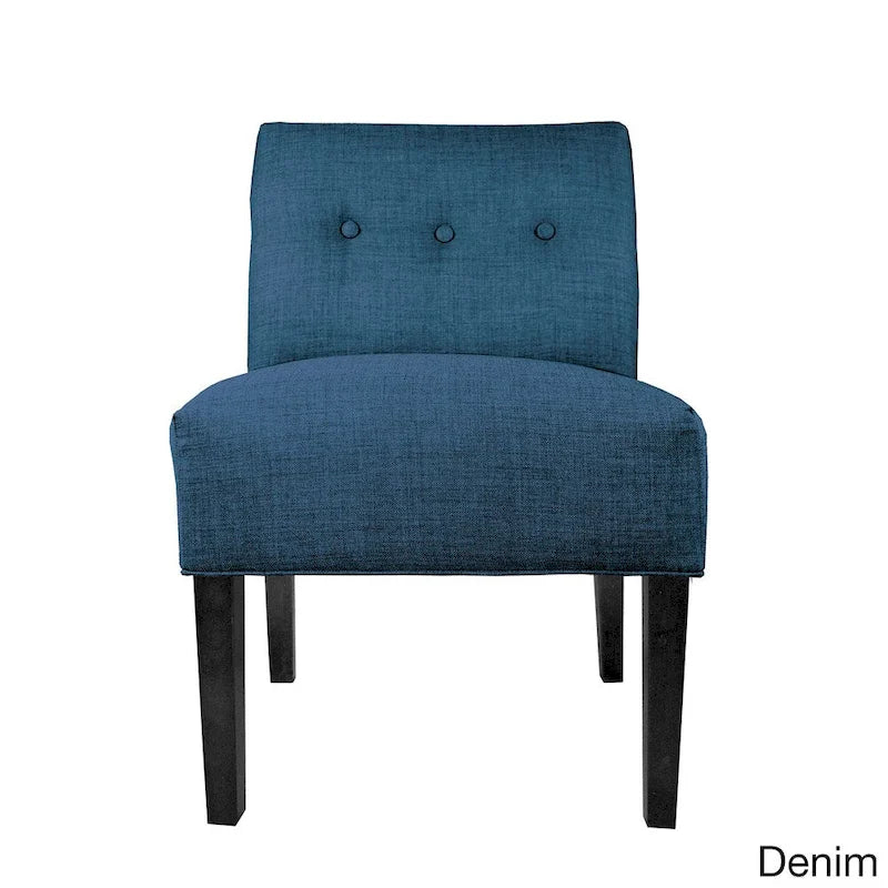 MJL Furniture Samantha Largo Button Tufted Accent Chair