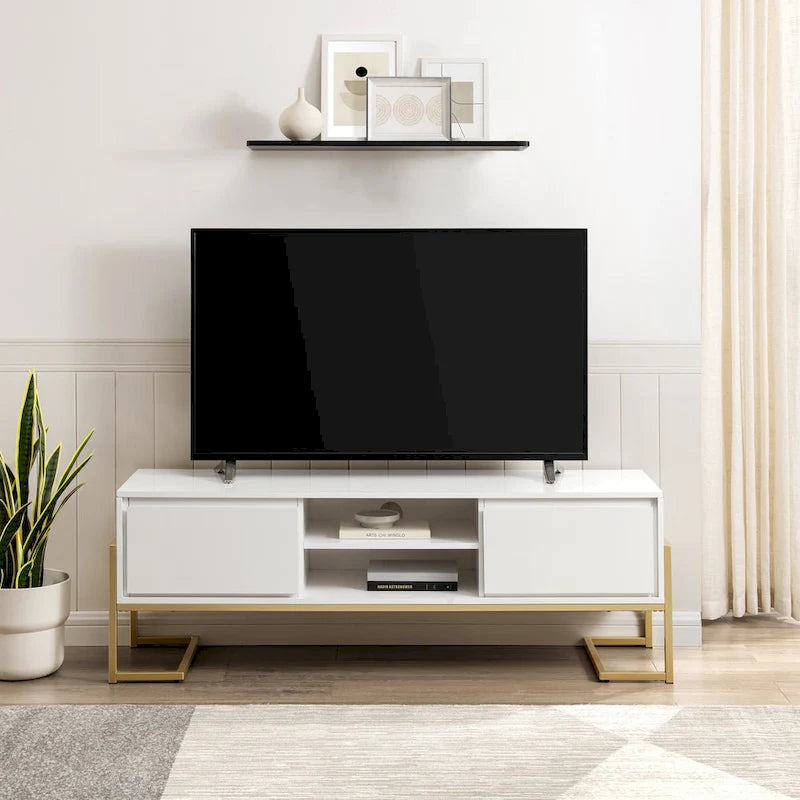 Middlebrook Contemporary Metal-Base 2-Drawer TV Stand