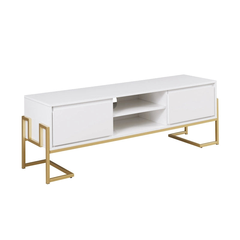 Middlebrook Contemporary Metal-Base 2-Drawer TV Stand
