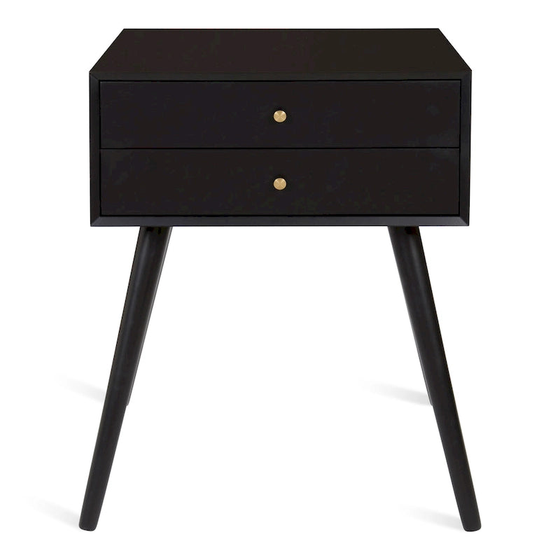 Kate and Laurel Finco Nightstand Side Table with 2 Drawers