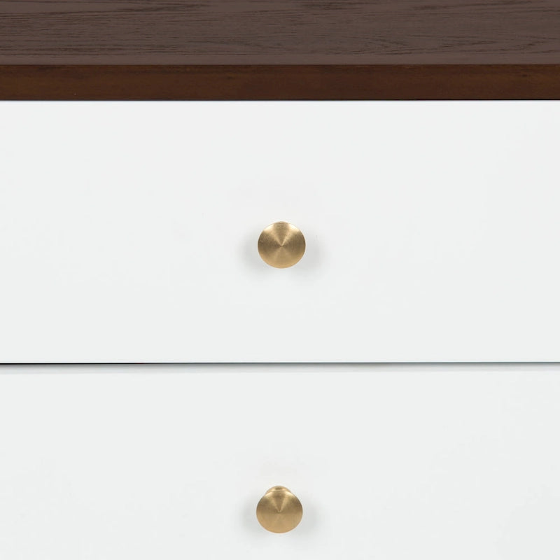 Kate and Laurel Finco Nightstand Side Table with 2 Drawers