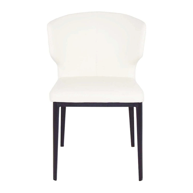 Cabo Mid-century Modern Faux Leather Wingback Dining Chair