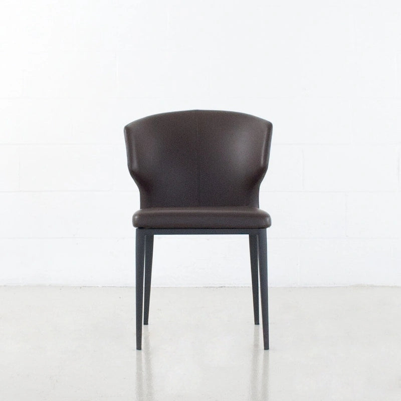 Cabo Mid-century Modern Faux Leather Wingback Dining Chair