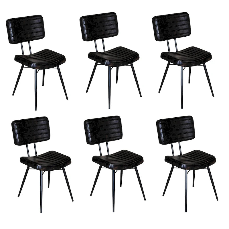 Willacy Tufted Padded Cushion Dining Chairs (Set of 6)