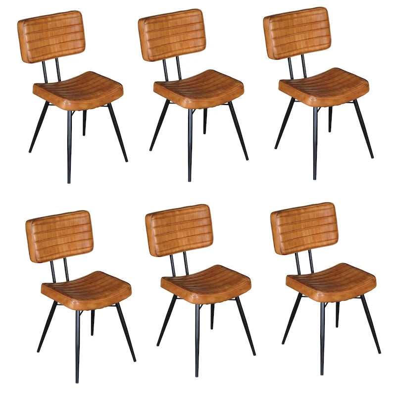 Willacy Tufted Padded Cushion Dining Chairs (Set of 6)