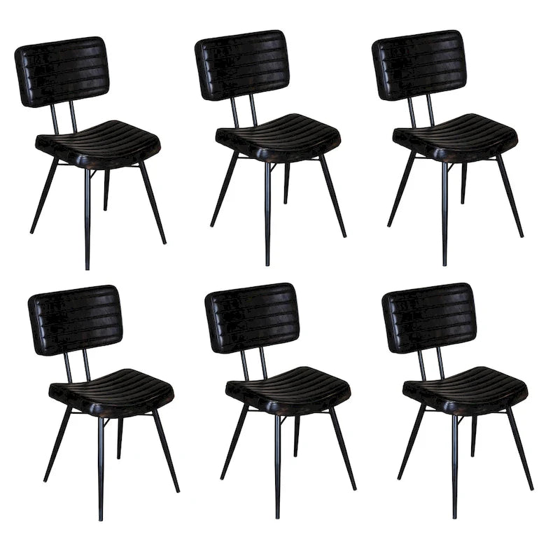 Willacy Tufted Padded Cushion Dining Chairs (Set of 6)