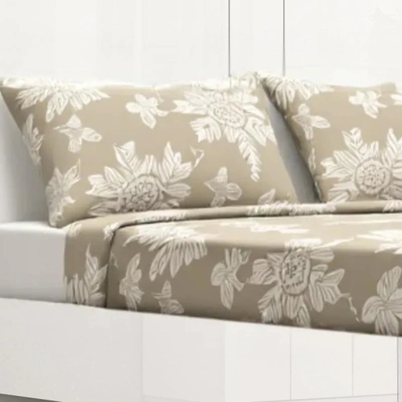 HomeRoots King White High Gloss Bed Frame with LED Headboard