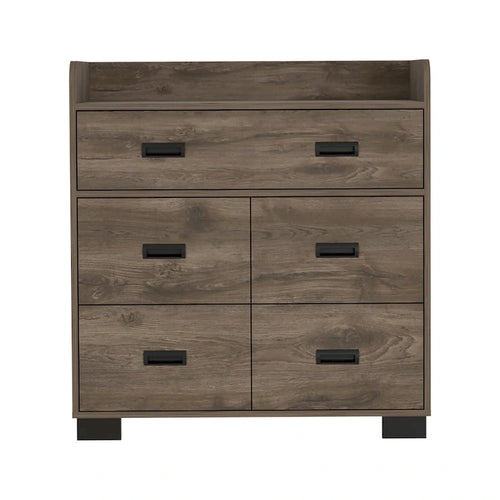 Alyn 33-inch Wide Dresser with 4 Legs, 4 Drawers, 1 Double Drawer