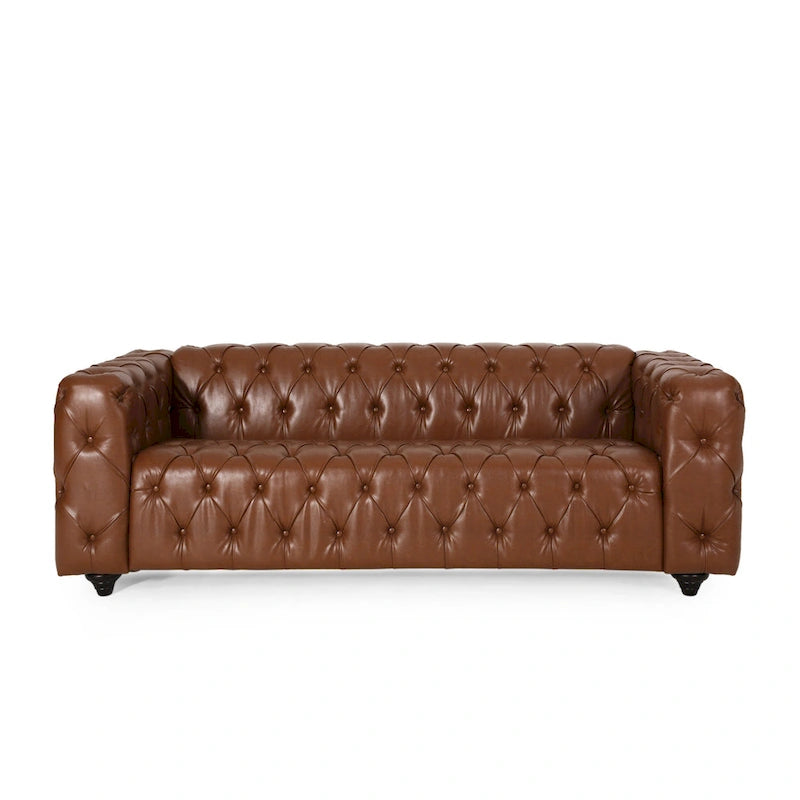 Sagewood Transitional Deeply Tufted Sofa by Christopher Knight Home