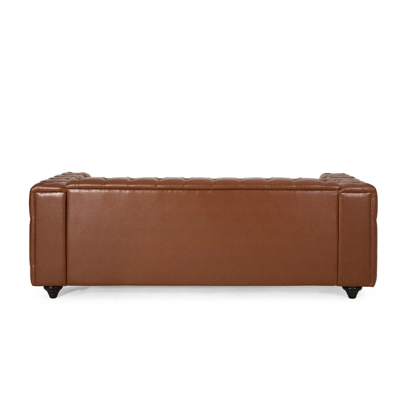 Sagewood Transitional Deeply Tufted Sofa by Christopher Knight Home