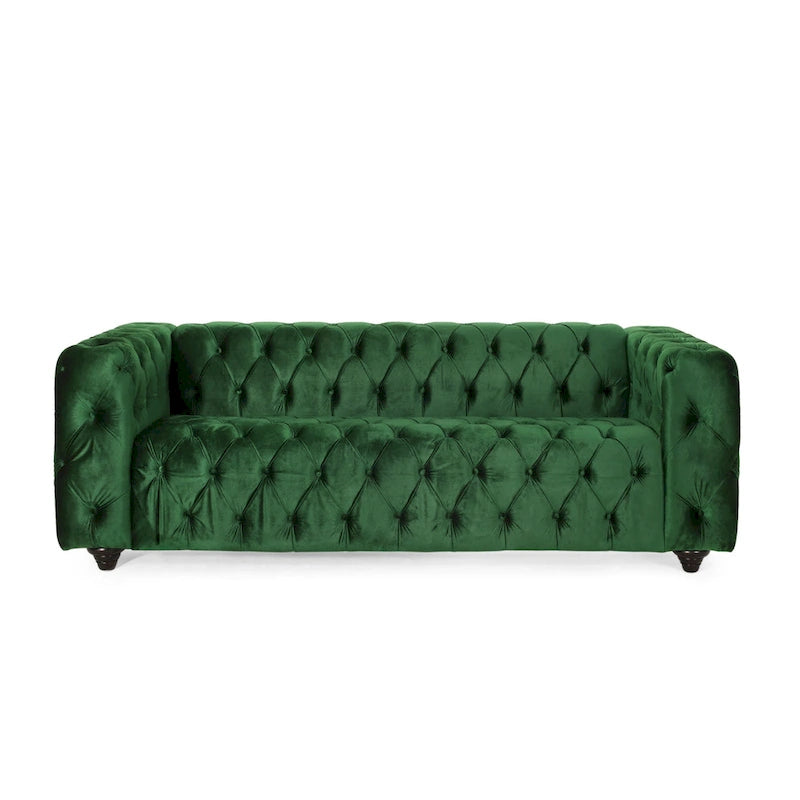 Sagewood Transitional Deeply Tufted Sofa by Christopher Knight Home