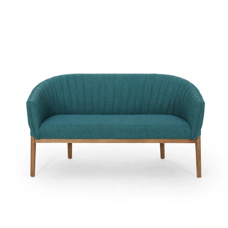 Galena Mid-century Modern Glam Loveseat by Christopher Knight Home