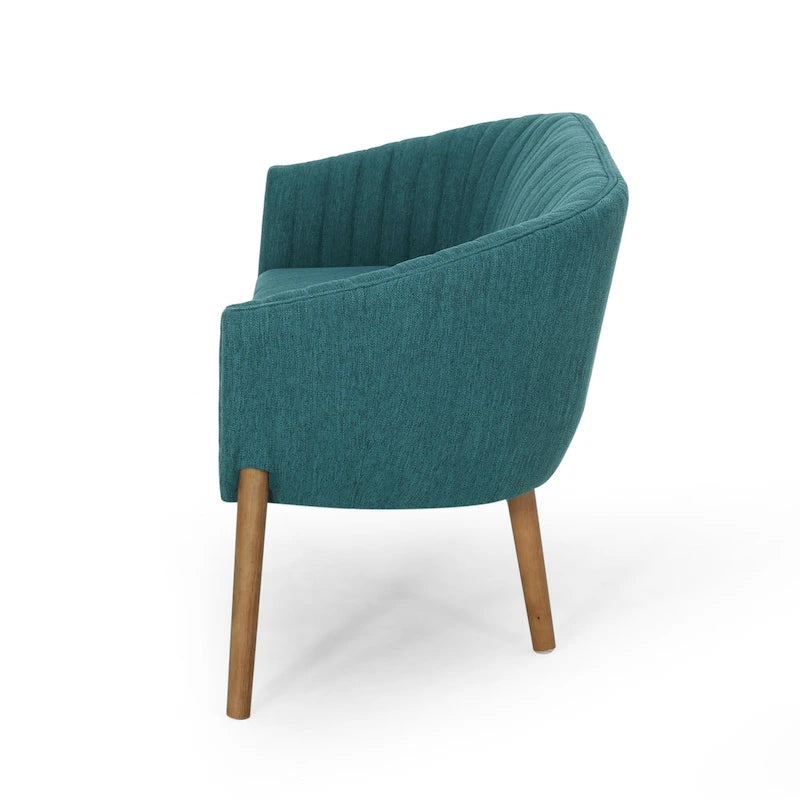 Galena Mid-century Modern Glam Loveseat by Christopher Knight Home