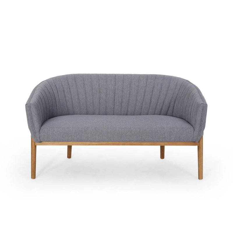 Galena Mid-century Modern Glam Loveseat by Christopher Knight Home