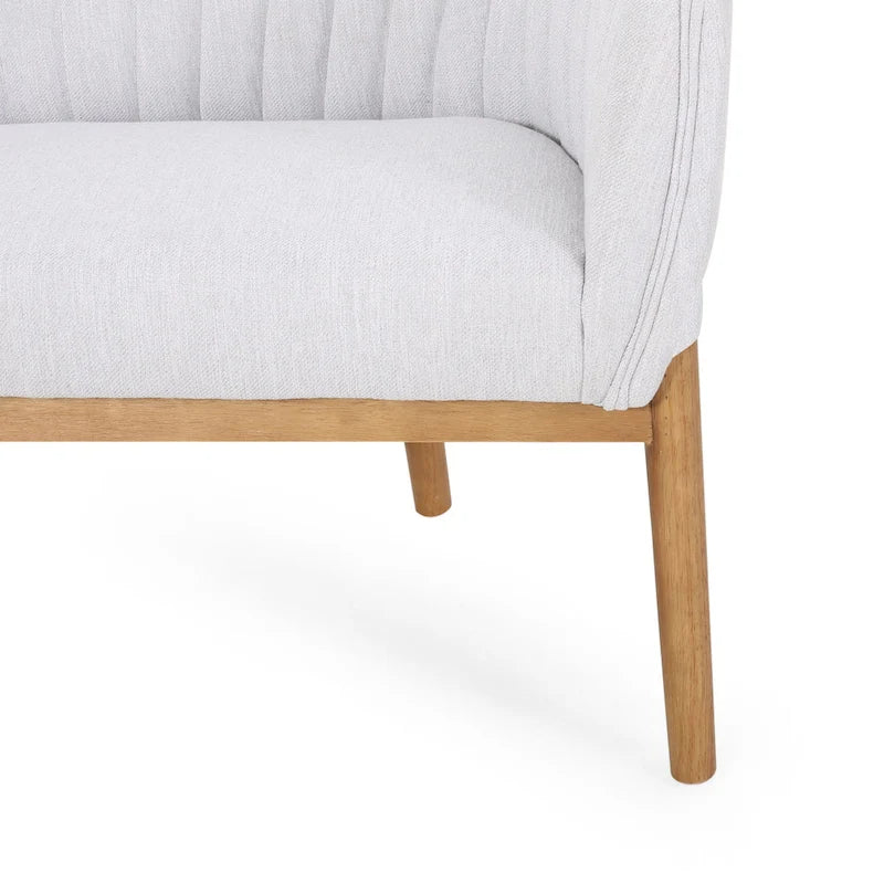 Galena Mid-century Modern Glam Loveseat by Christopher Knight Home