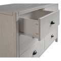 Hampton Six Drawer Dresser - Coastal White Finish