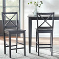 Virginia Cross Back 24-inch Stool (Set of 2)