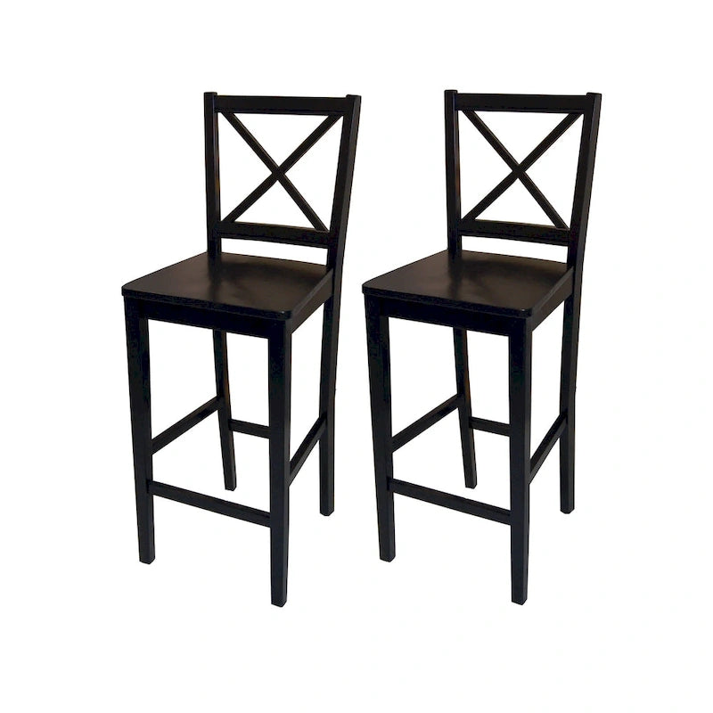 Virginia Cross Back 24-inch Stool (Set of 2)