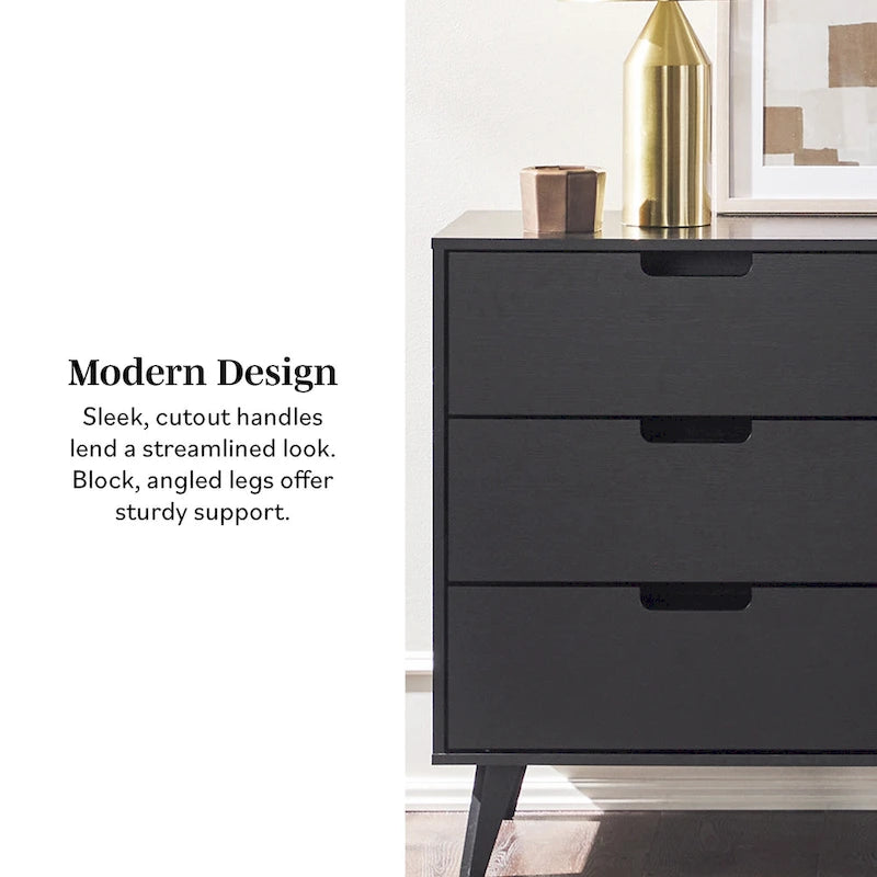 Middlebrook Designs Hans 6 Drawer Dresser with Cut Out Handles