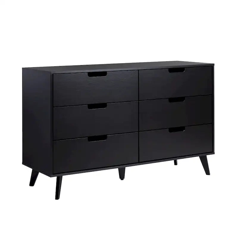 Middlebrook Designs Hans 6 Drawer Dresser with Cut Out Handles