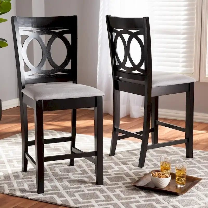 Modern and Contemporary Counter Stool 2-Piece Set