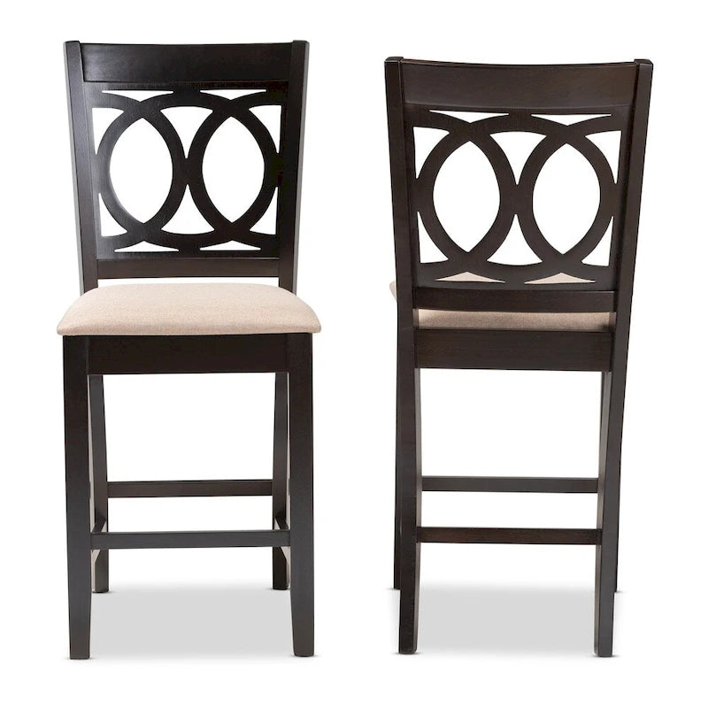 Modern and Contemporary Counter Stool 2-Piece Set