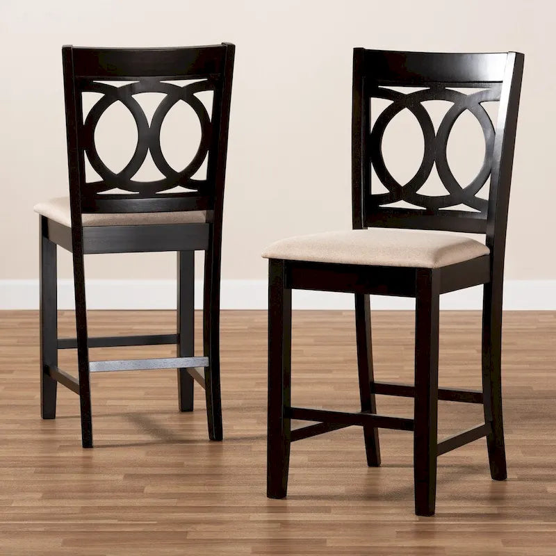 Modern and Contemporary Counter Stool 2-Piece Set