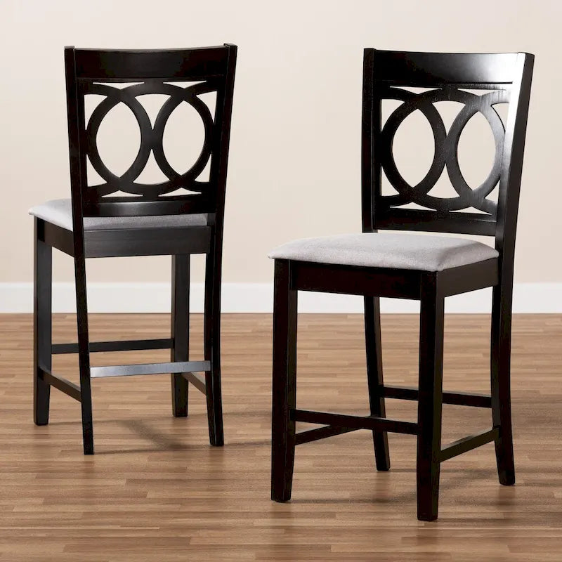 Modern and Contemporary Counter Stool 2-Piece Set