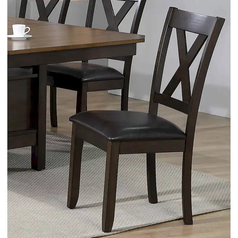 7 - Piece Solid Wood Dining Set With Storage Veneer Top
