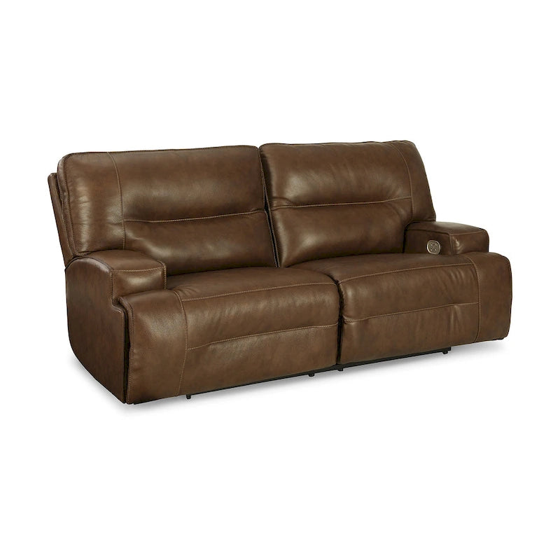 Signature Design by Ashley Francesca Auburn 2 Seat Power Reclining Sofa with Adjustable Headrest - 84W x 41D x 42H
