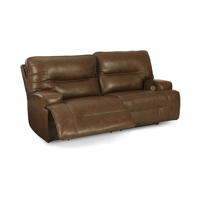 Signature Design by Ashley Francesca Auburn 2 Seat Power Reclining Sofa with Adjustable Headrest - 84W x 41D x 42H