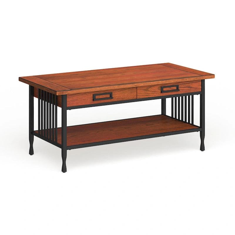 Carbon Loft Peter Matte Black Slatted Coffee Table